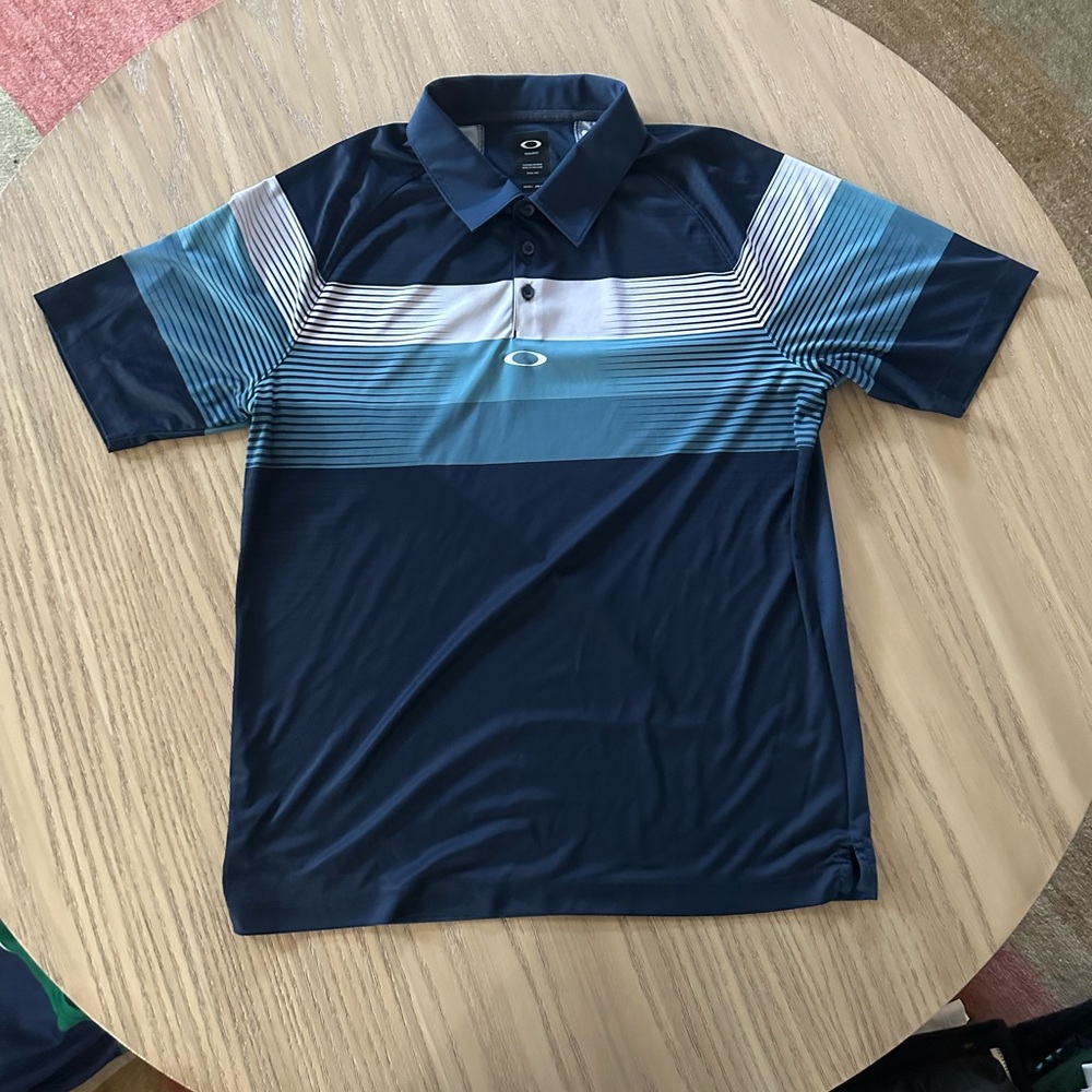 Blue Oakley Golf Shirt